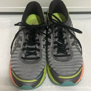 Women’s grey Asics athletic shoes